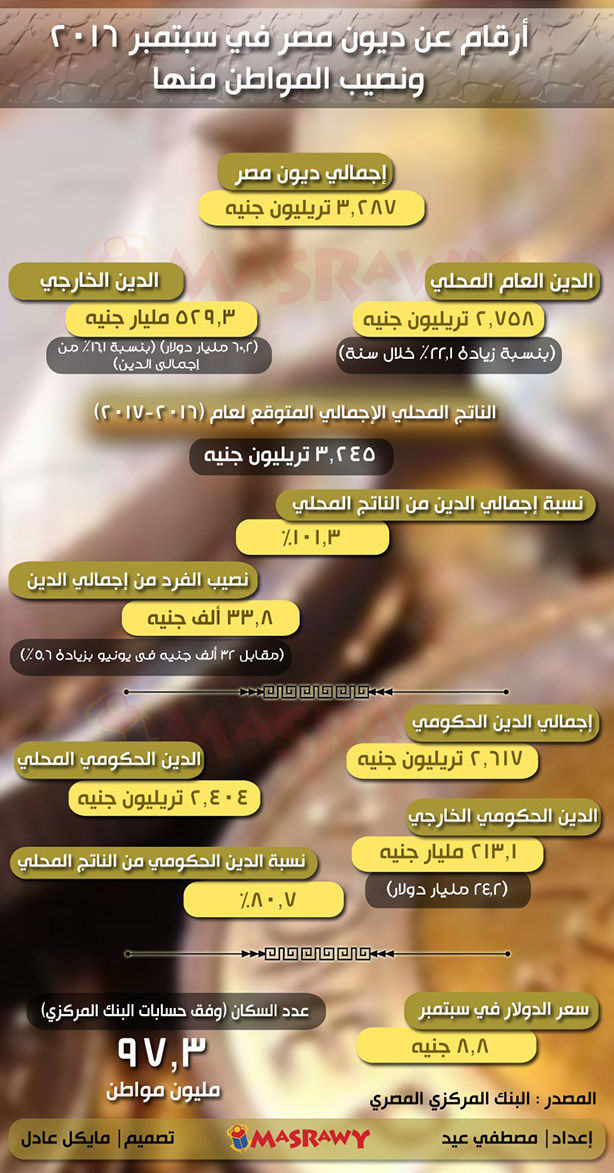 نصيب المواطن في الديون نصيب المواطن في الديون